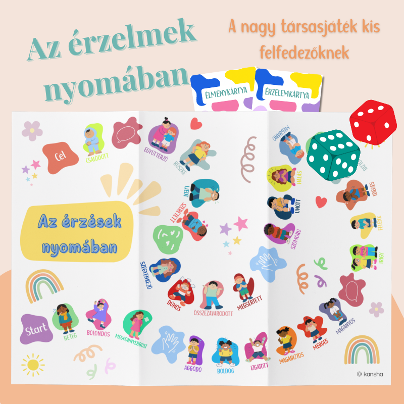 Az érzelmek nyomában - társasjáték az érzelmi intelligencia fejlesztésére
