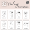Feelings Coloring Pages for Children | PDF Download