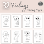 Feelings Coloring Pages for Children | PDF Download