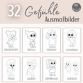 Gefühle Ausmalbilder für Kinder | PDF Download