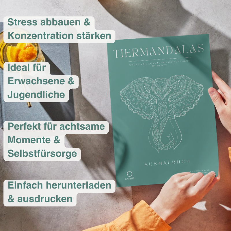 Tiermandalas – Achtsames Ausmalbuch für Ruhe & Konzentration﻿