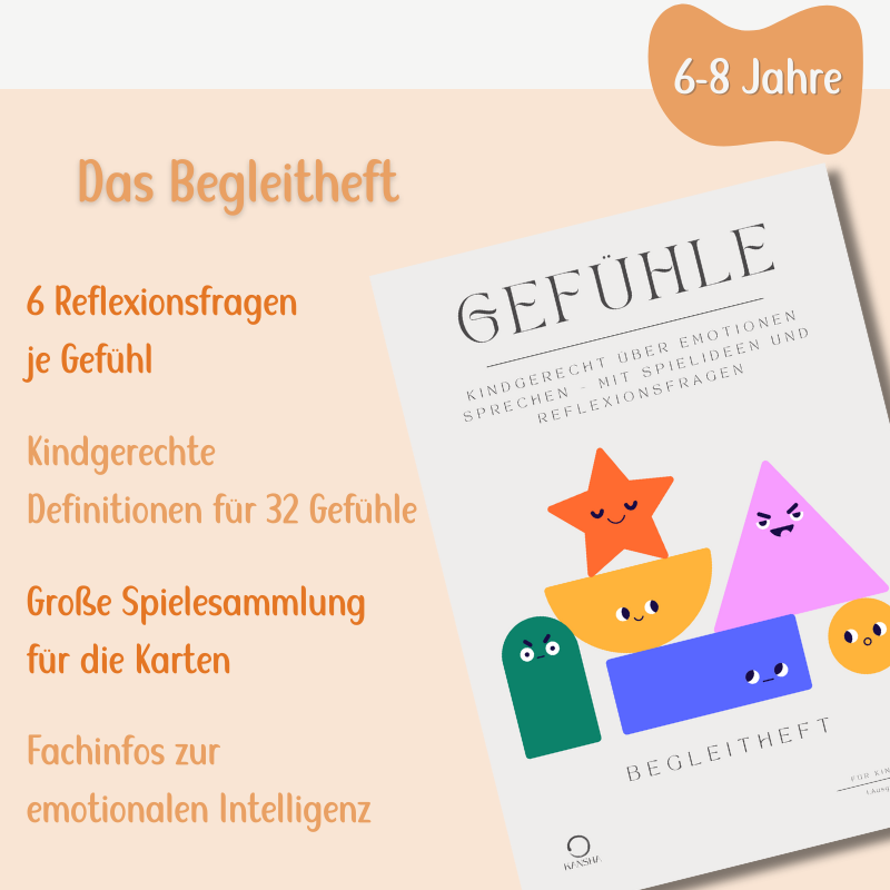 Gefühlskarten Komplett-Set – 32 Gefühle spielerisch entdecken (6-8 Jahre)