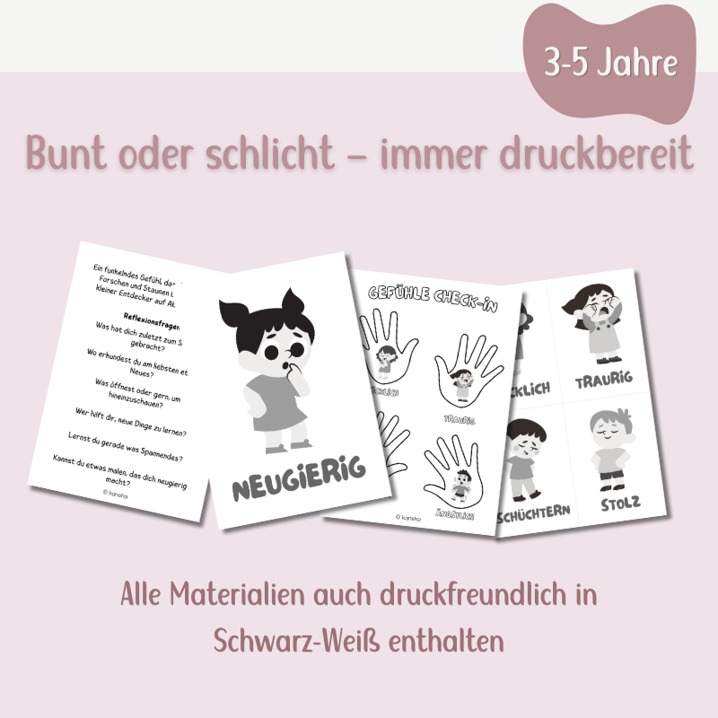 Gefühlskarten Komplett-Set – 32 Gefühle spielerisch entdecken (3-5 Jahre)