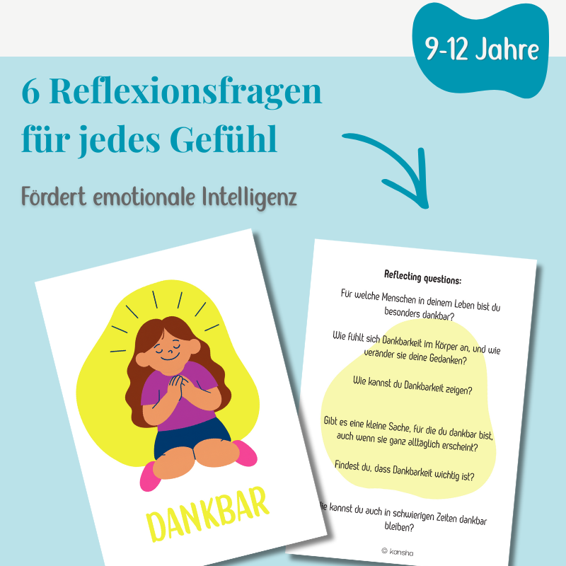 Gefühlskarten für Kinder (9-12 Jahre)