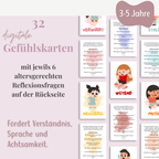Gefühlskarten für Kinder (3-5 Jahre)
