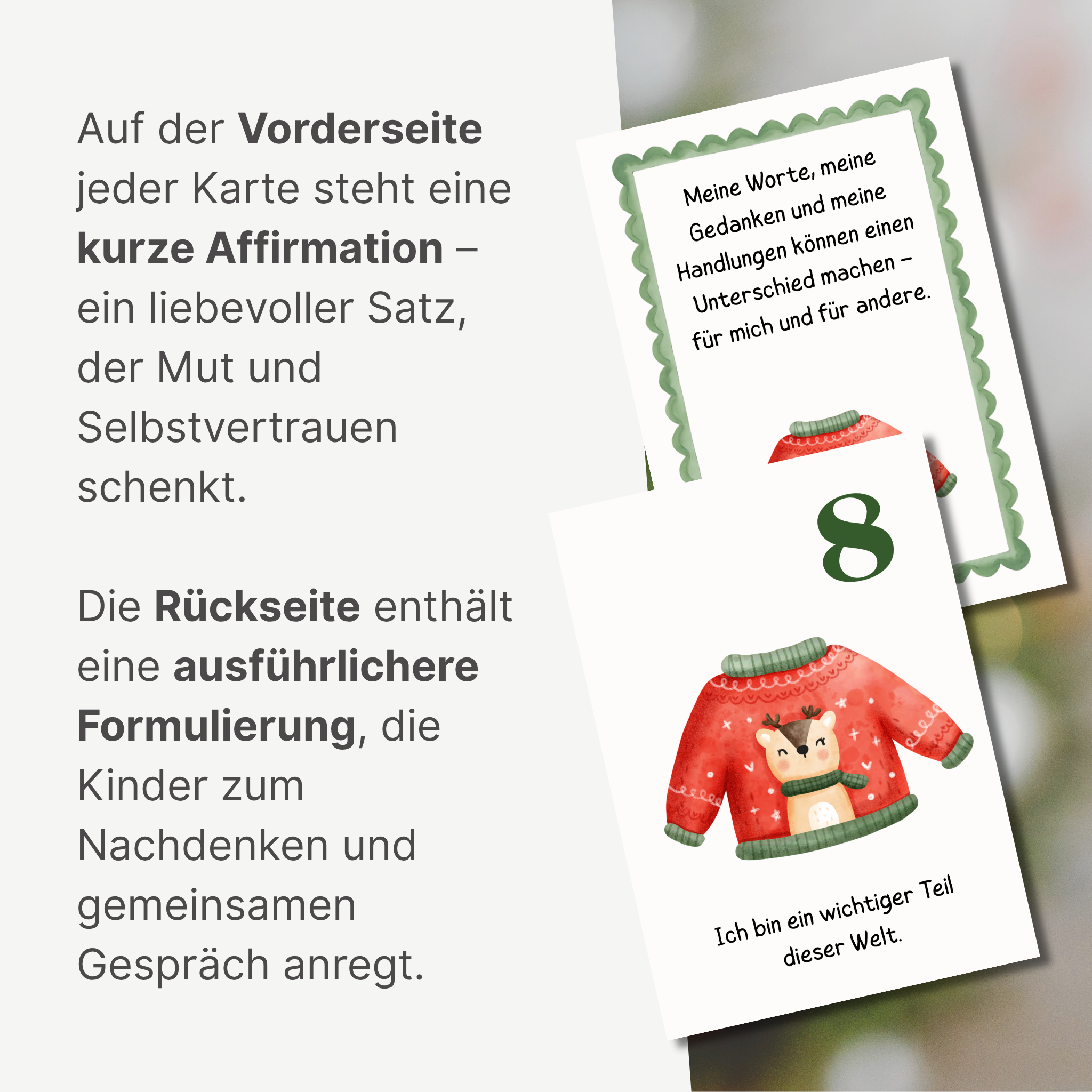 Affirmations-Adventskalender für Kinder – 24 Tage Selbstvertrauen und Dankbarkeit