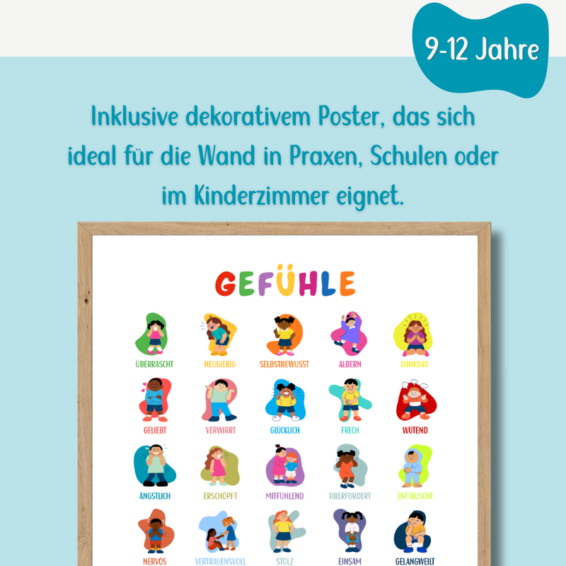 Gefühlskarten Komplett-Set – 32 Gefühle spielerisch entdecken (9-12 Jahre)