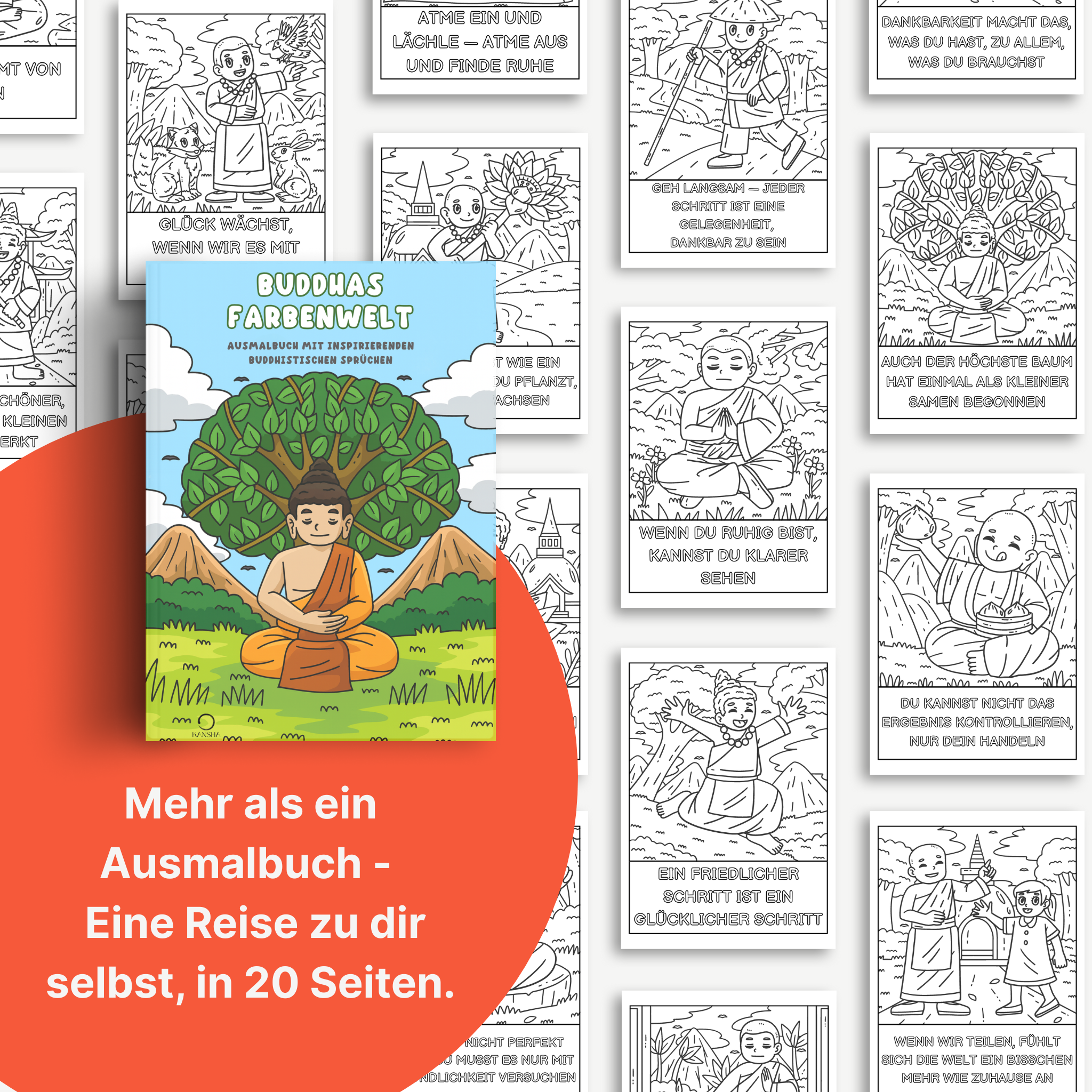 Buddhas Farbenwelt – Ein achtsames Ausmalbuch für Kinder