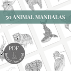 Animal Mandalas – Mindful Coloring Book for Calm & Focus