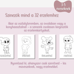 Érzelemkártyák – A teljes gyűjtemény: Játékos ismerkedés az érzelmekkel (3-5 éveseknek)﻿