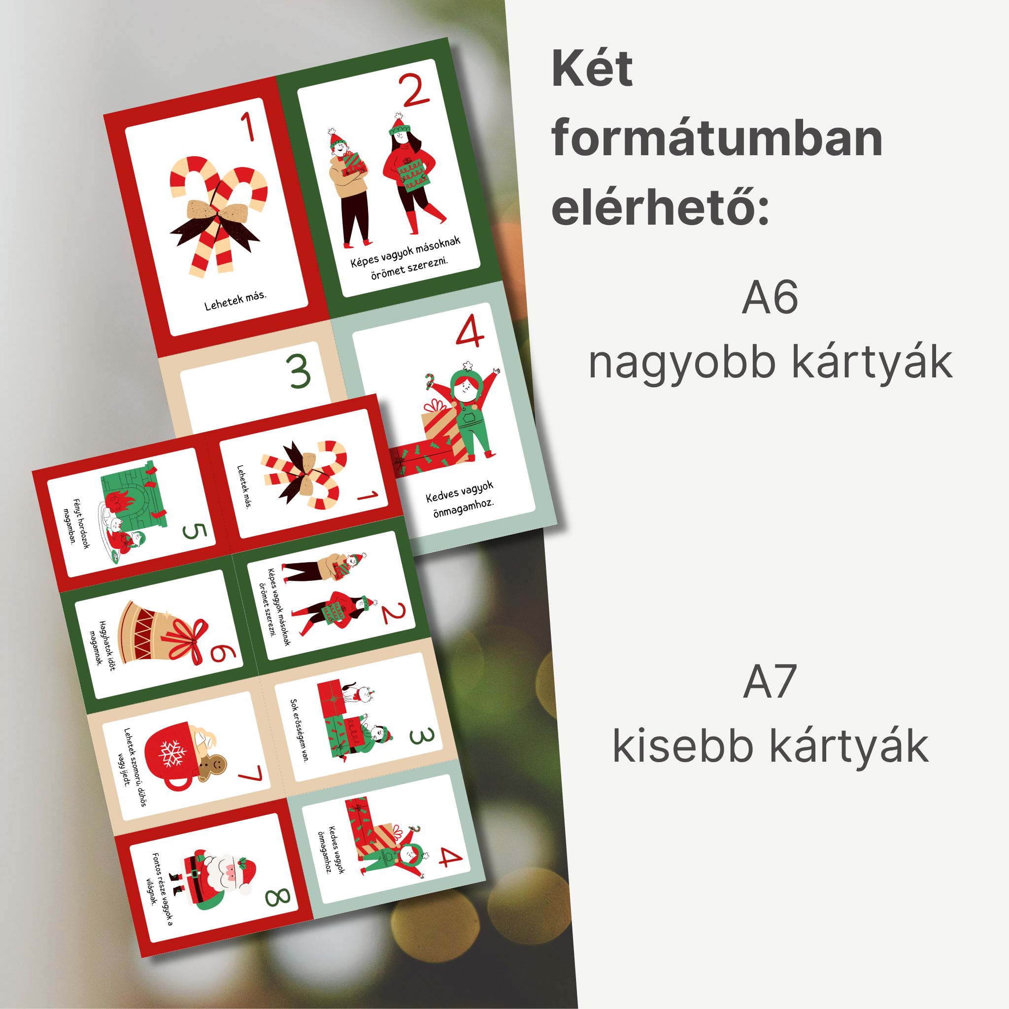 Affirmációs adventi naptár gyerekeknek – 24 nap tudatosság, önbizalom és szeretet