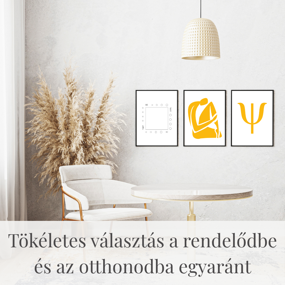 Inspiráló pszichológiai poszter szett - modern stílusban