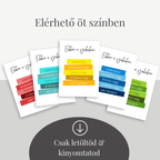 Inspiráló pszichológiai poszter szett - modern stílusban