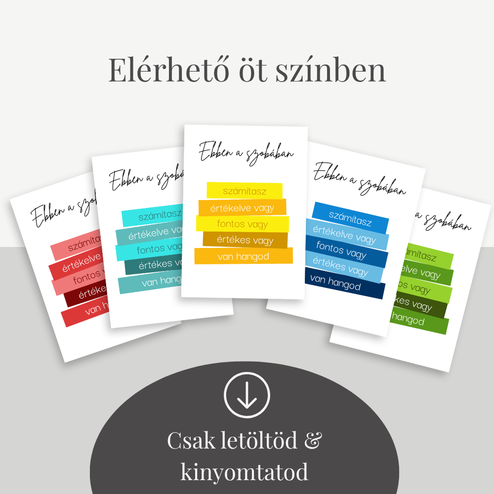 Inspiráló pszichológiai poszter szett - modern stílusban