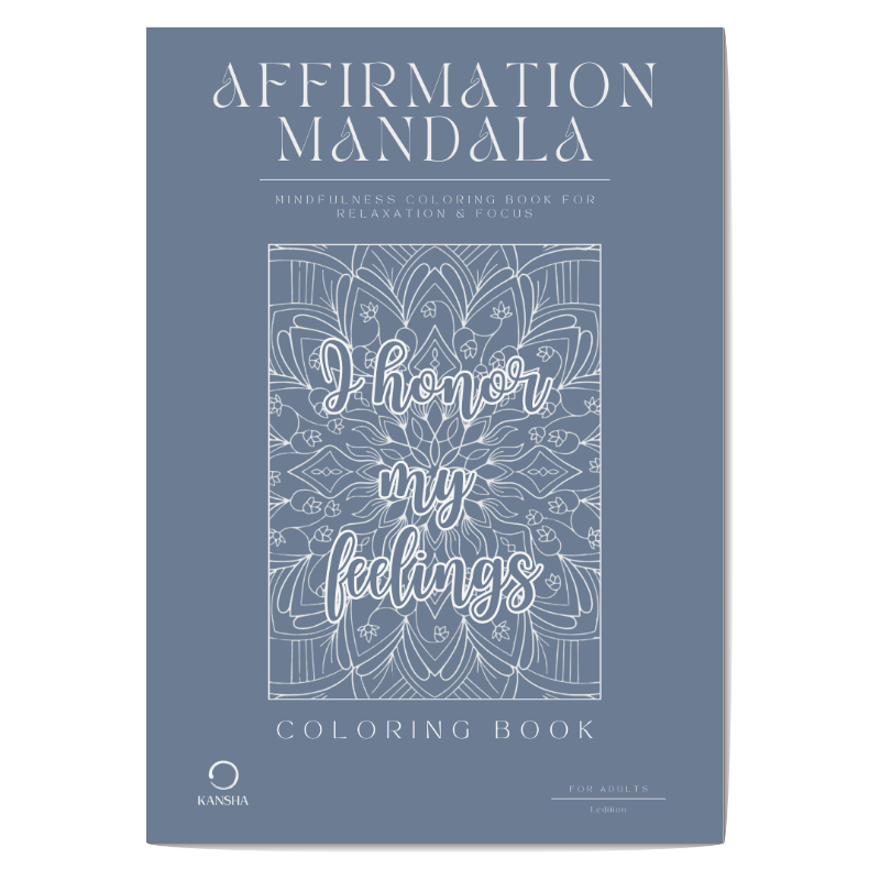 Affirmation Mandala Coloring Book: 40 Pages for Mindfulness & Positivity | PDF Download