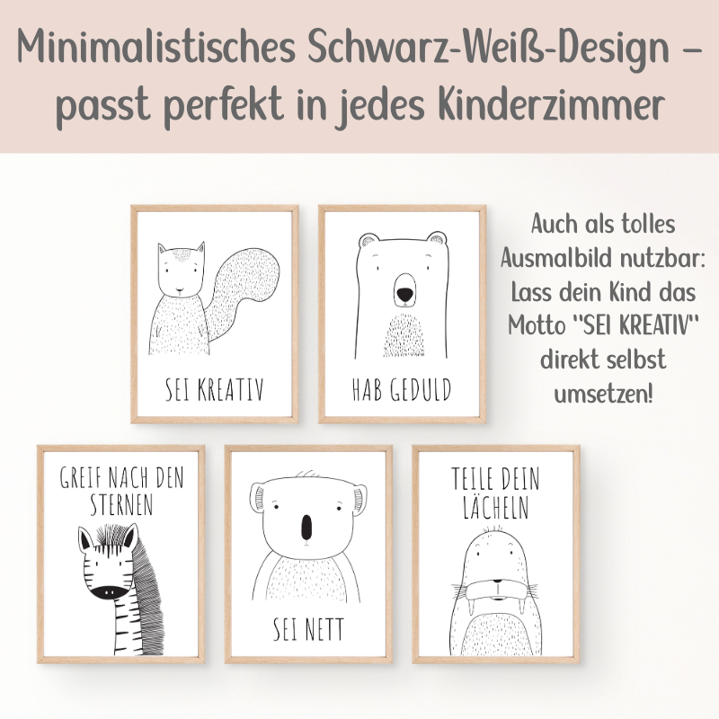 Tierische Affirmations-Poster für Kinder – und eine neue Kraftquelle für dich﻿ | PDF Download