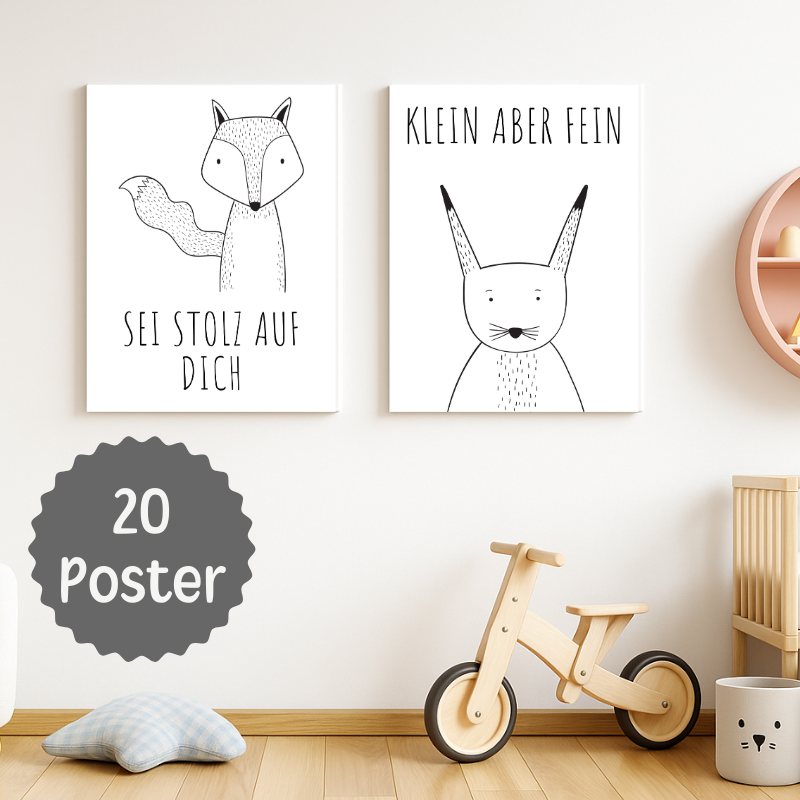 Tierische Affirmations-Poster für Kinder – und eine neue Kraftquelle für dich﻿ | PDF Download