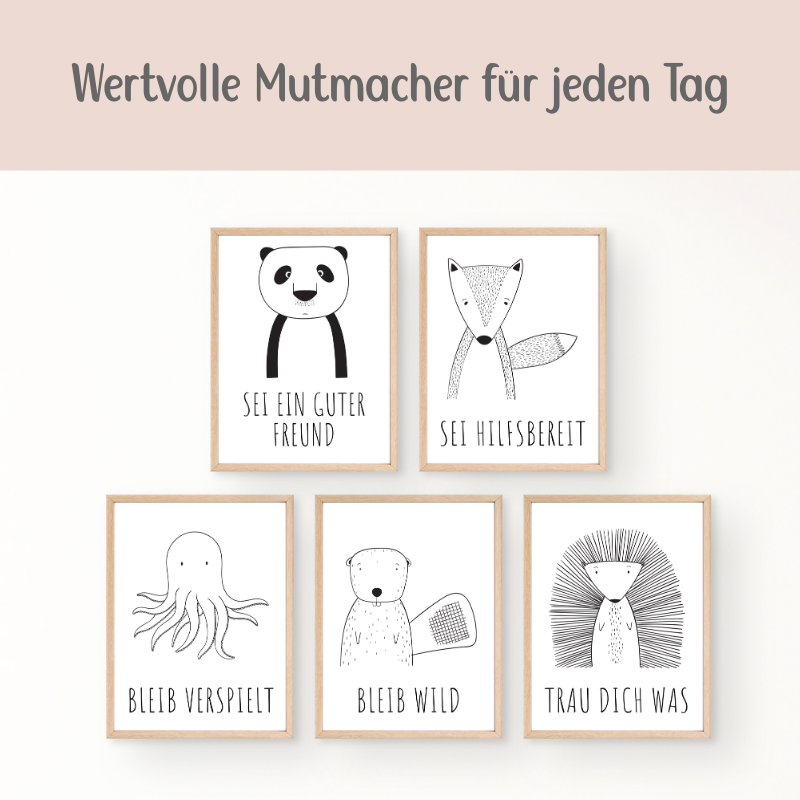 Tierische Affirmations-Poster für Kinder – und eine neue Kraftquelle für dich﻿ | PDF Download