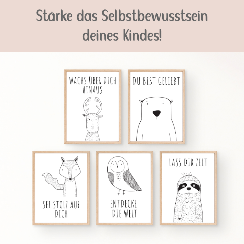 Tierische Affirmations-Poster für Kinder – und eine neue Kraftquelle für dich﻿ | PDF Download