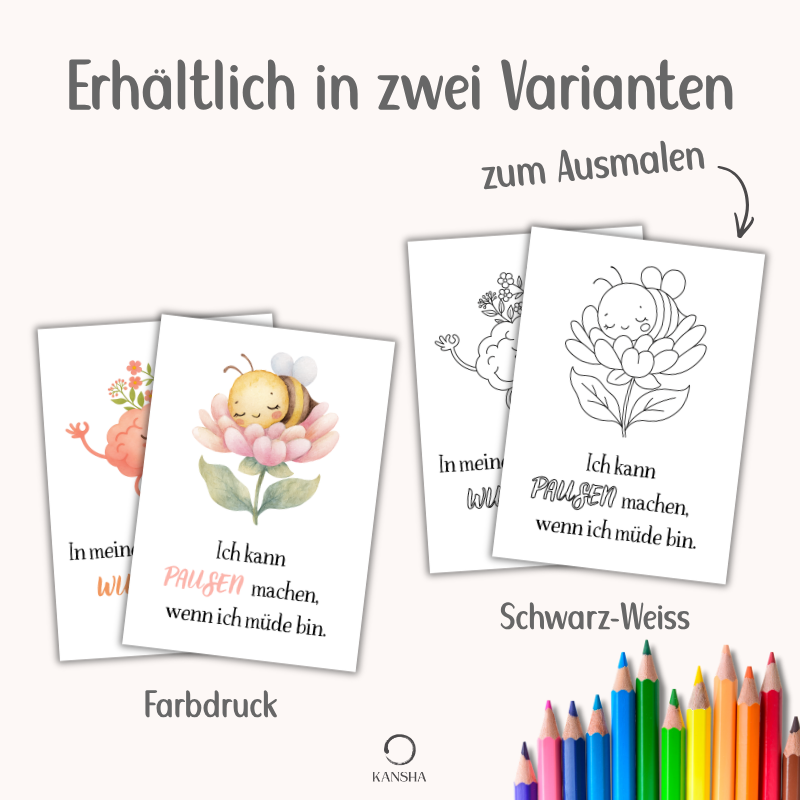 Affirmationskarten für Kinder | PDF Download