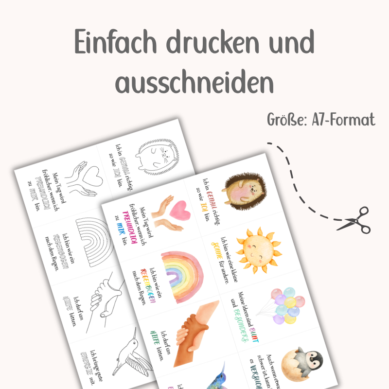 Affirmationskarten für Kinder | PDF Download