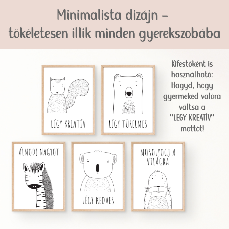 Állatos motivációs poszter szett gyerekeknek – és egyben lelki útravaló neked﻿ is | PDF letöltés