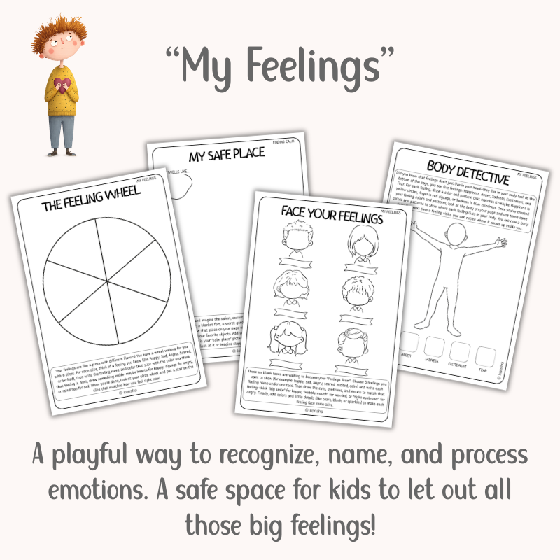 Art Therapy Activity Workbook for Kids – Mindfulness, Empathy & Self-Love | PDF Download