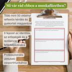 Egy lap önreflexiós kérdésekkel az életfa önseígítő munkafüzetből