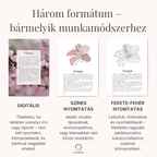 Digitális és nyomtatható verziói az életfa önsegítő narratív terápia munkafüzetnek
