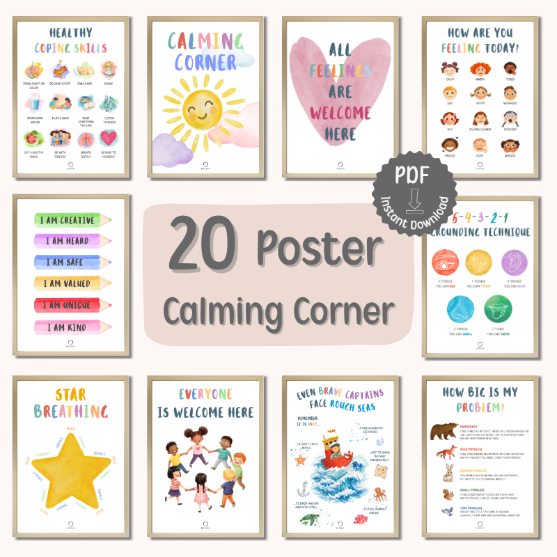 Calming Corner Poster Set for Children | PDF Download
