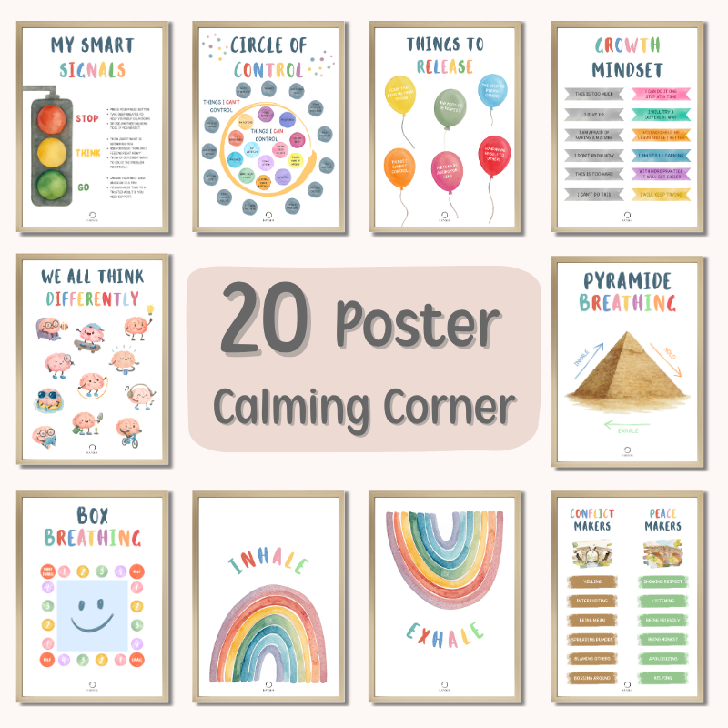 Calming Corner Poster Set for Children | PDF Download