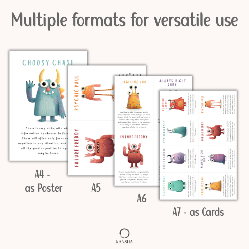 Cognitive Distortions and Disputation Cards for Children | PDF Download