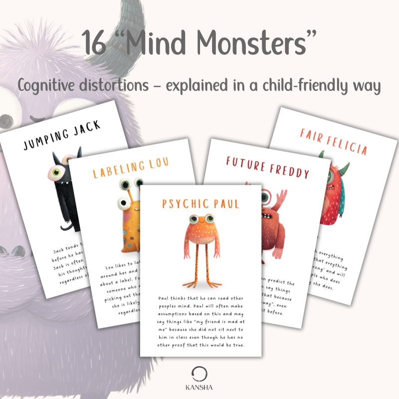 Cognitive Distortions and Disputation Cards for Children | PDF Download