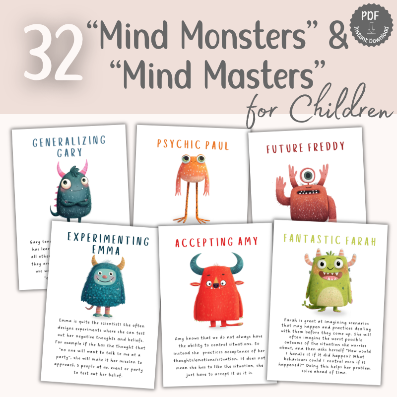 Cognitive Distortions and Disputation Cards for Children | PDF Download