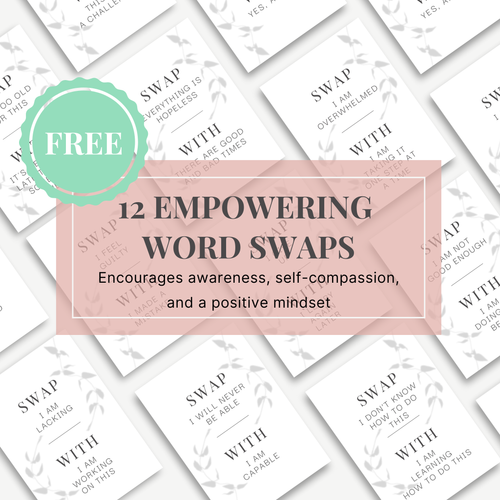 Examples of 12 empowering word swaps