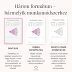 Digitális és nyomtatott verziója az érzelemkerék munkafüzet felnőtteknek