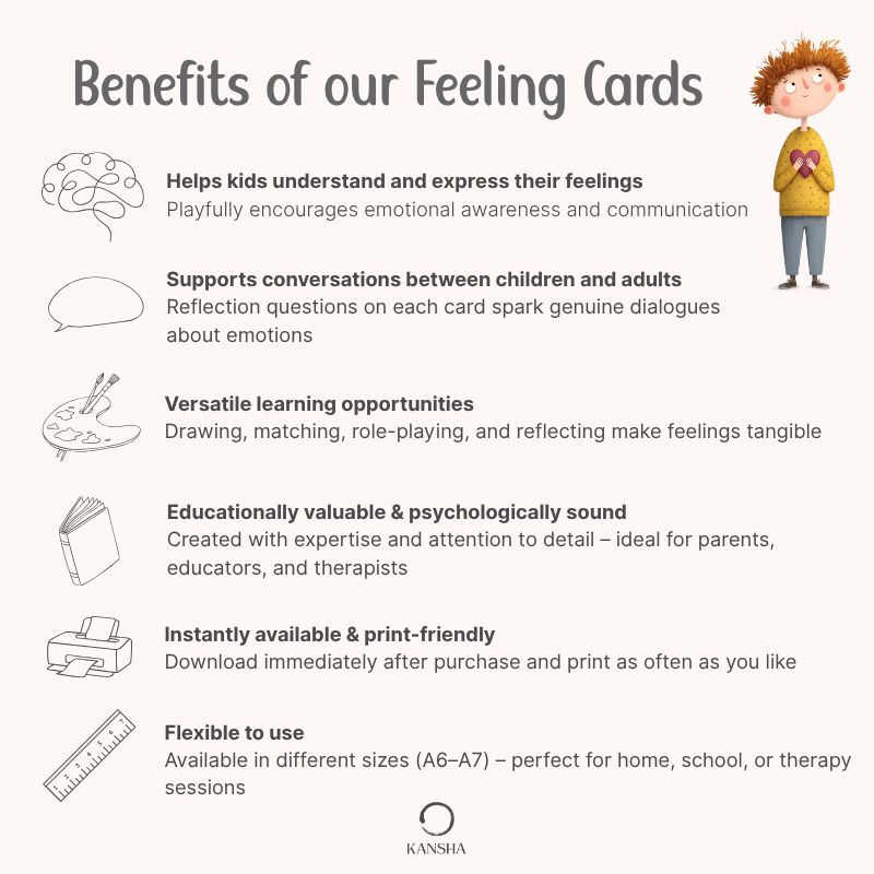 Feeling Cards for School-Aged Children | PDF Download
