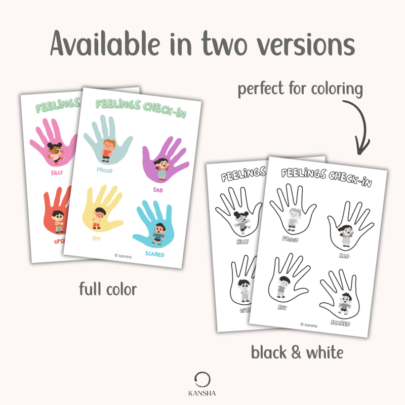 Feelings Check-In for Children (from Age 3) | PDF Download