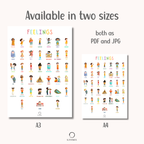 Feelings Poster for School-Aged Children | PDF Download