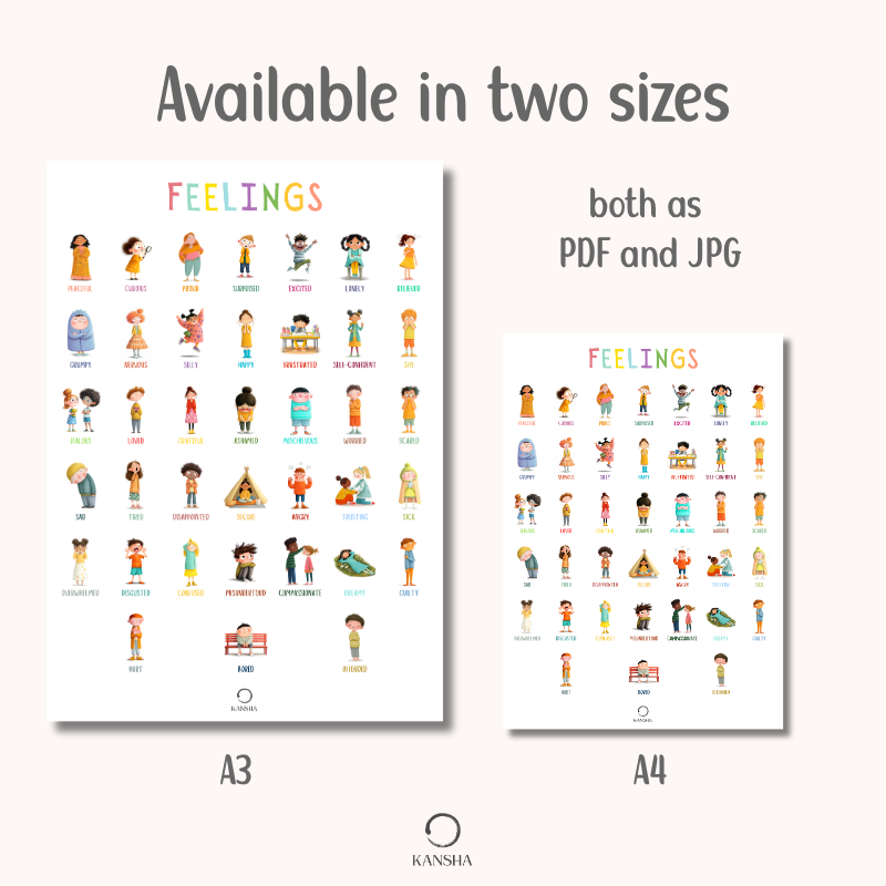 Feelings Poster for School-Aged Children | PDF Download