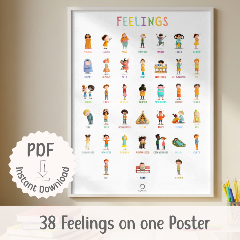 Feelings Poster for School-Aged Children | PDF Download