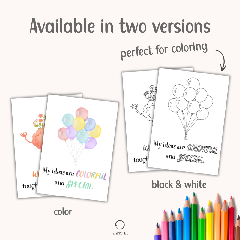 Affirmation Cards for Children | PDF Download