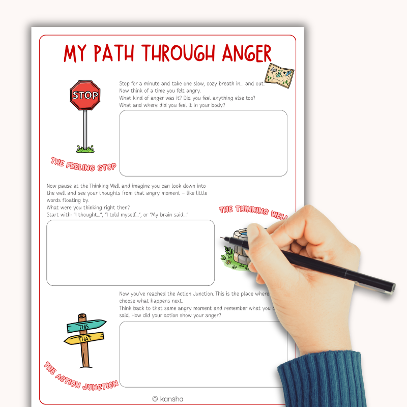 Feelings Wheel Workbook for Kids - Exploring Emotions | PDF Download