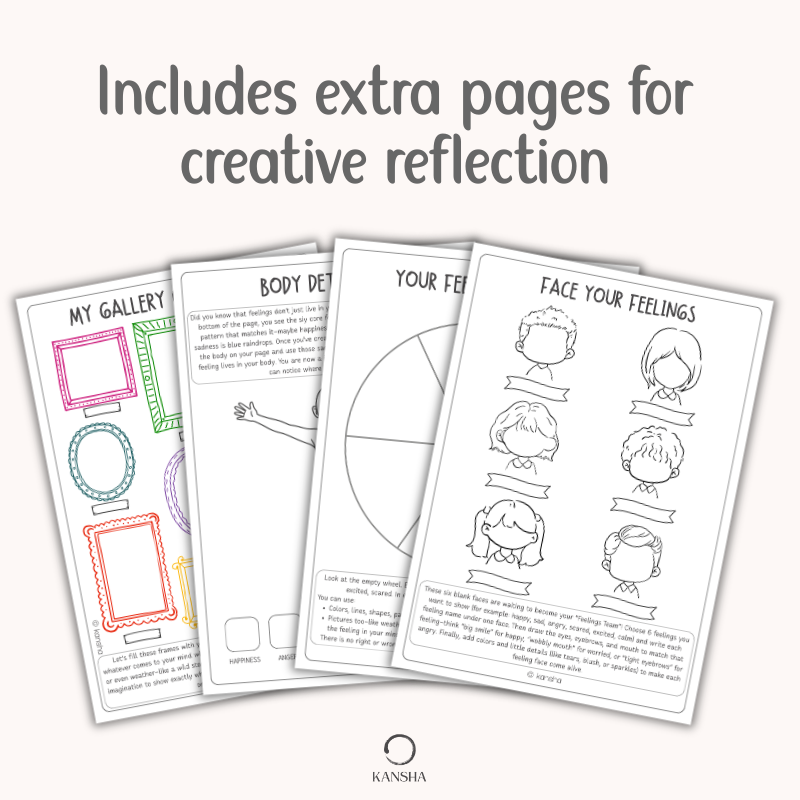Feelings Wheel Workbook for Kids - Exploring Emotions | PDF Download