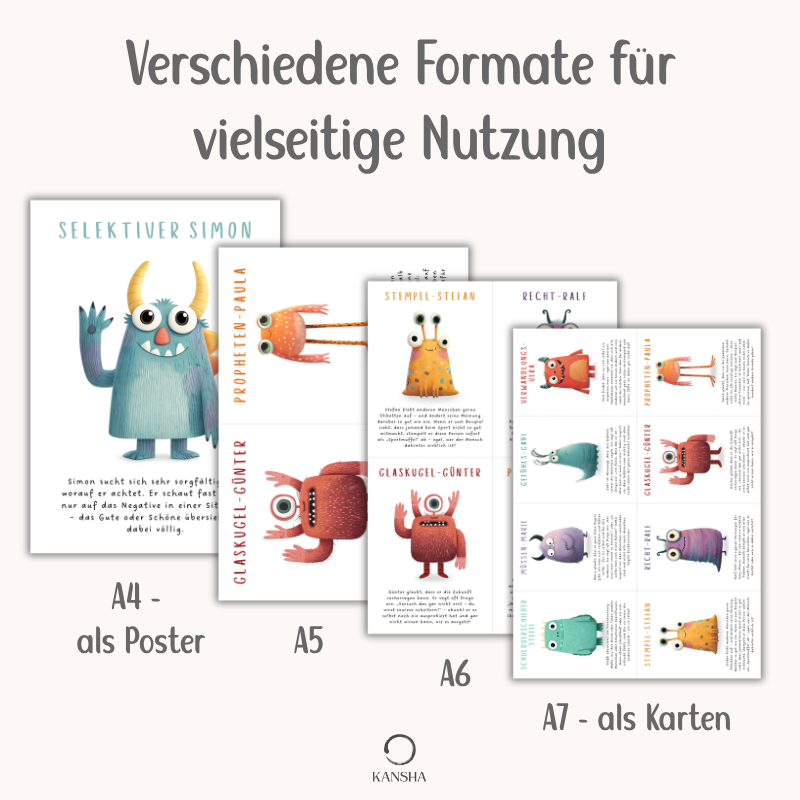Gedankenfallen erkennen & überwinden: Therapiekarten und Übungen für Kinder | PDF Download