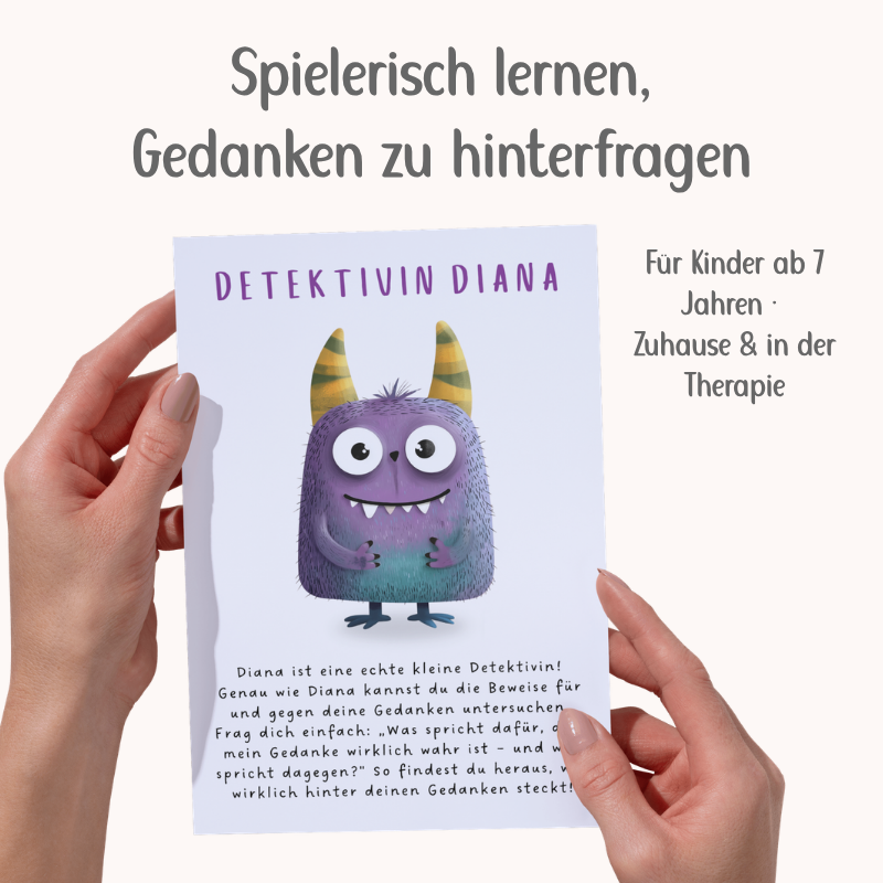Gedankenfallen erkennen & überwinden: Therapiekarten und Übungen für Kinder | PDF Download