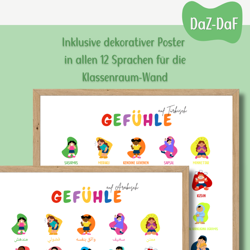 Das große DaZ/DaF-Kartenset für Kita & Schule – Mehrsprachige Emotionsarbeit für Kinder | PDF Download
