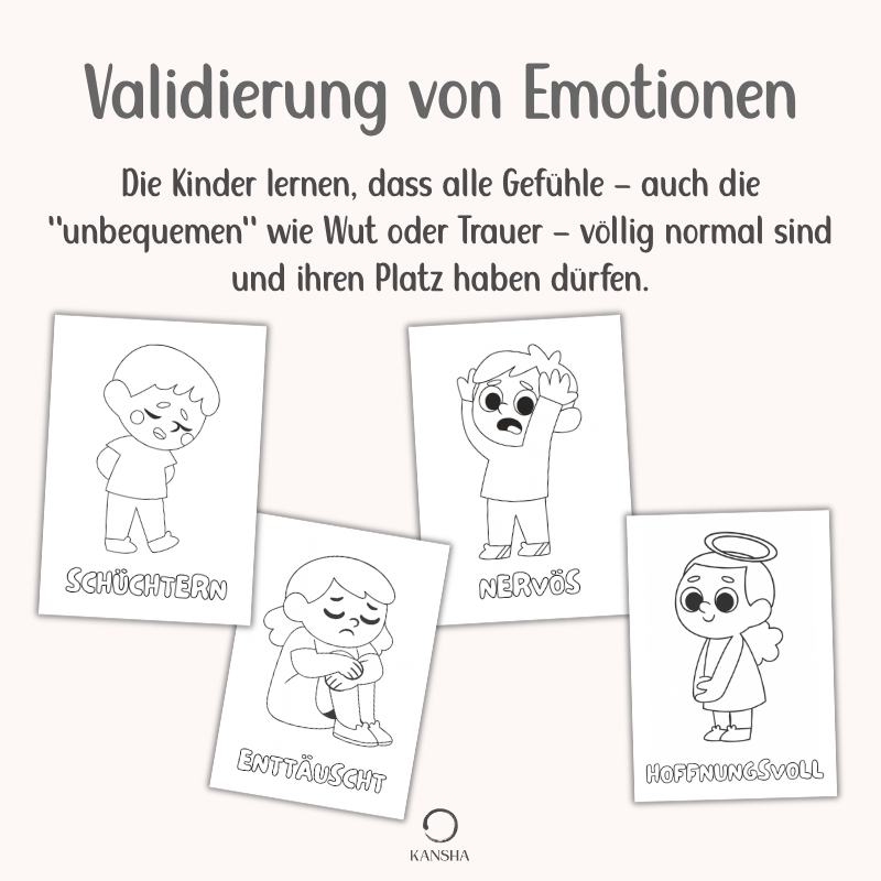 Gefühle Ausmalbilder für Kinder | PDF Download