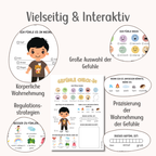 Gefühle Check-in Arbeitsblatt für Kinder (6–12 Jahre) – Achtsamkeit & Emotionale Regulation | PDF Download