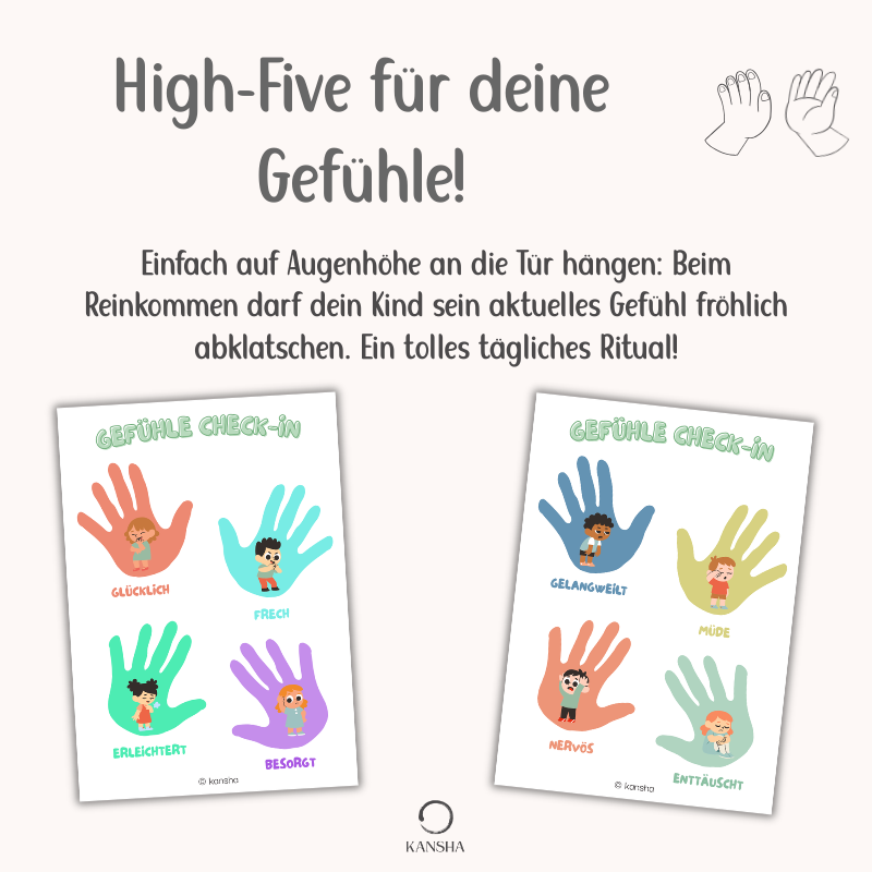 Gefühle Check-In für Kinder (ab 3 Jahren) | PDF Download
